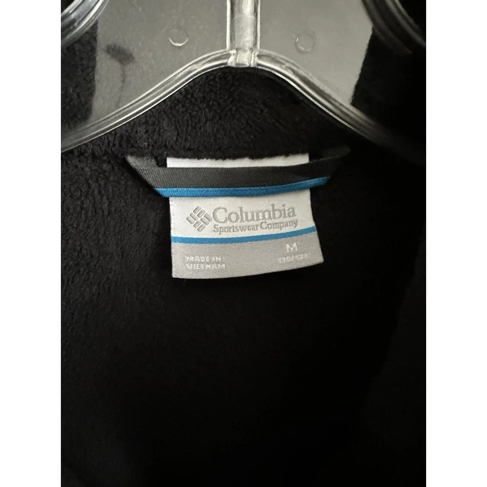 Columbia Girls black Fleece Zip Up‎ - Size Medium (10/12)
